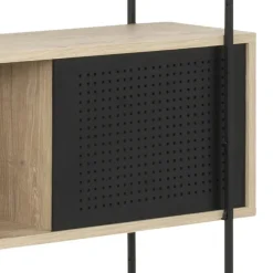 Regał Angus I naturalny/czarny