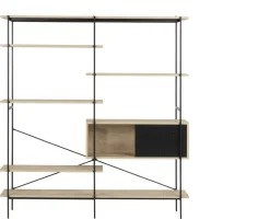 Regał Angus I naturalny/czarny