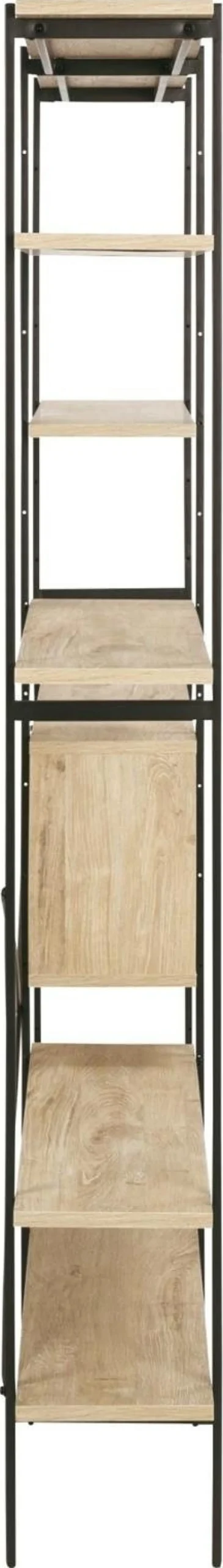 Regał Angus II naturalny/czarny