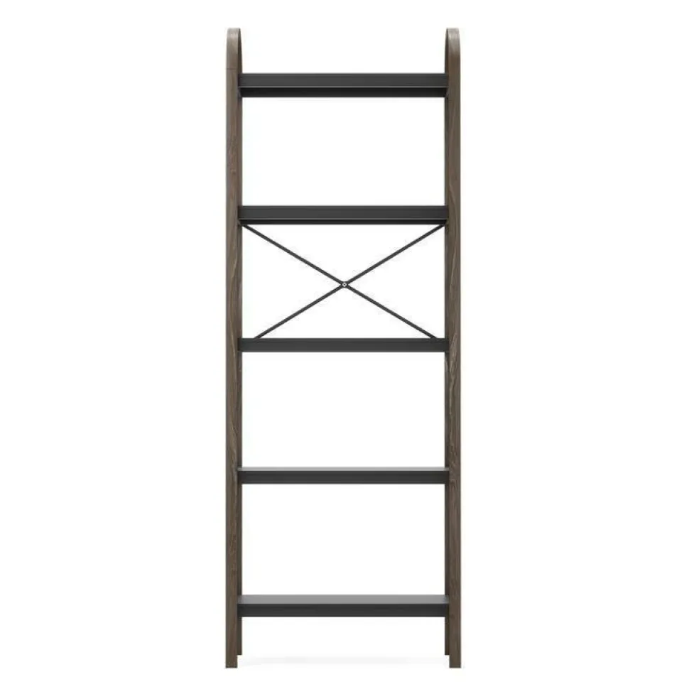 Regał Bellwood orzech/czarny