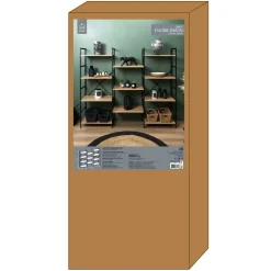 Regał Bistrot czarny/naturalny