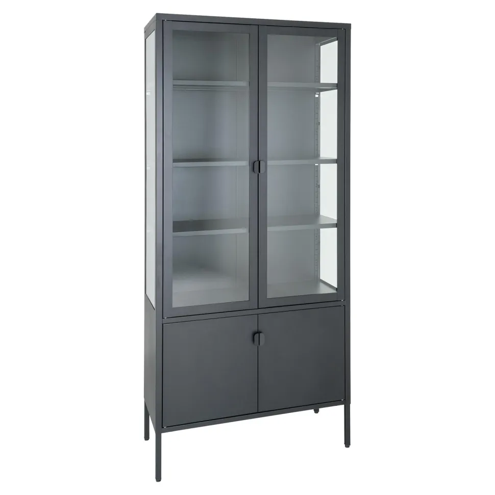 Regał Brisbane 2 drzwi czarny