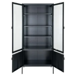 Regał Brisbane 2 drzwi czarny