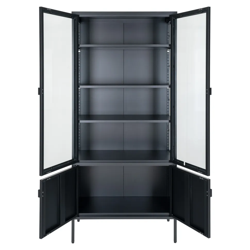 Regał Brisbane 2 drzwi czarny