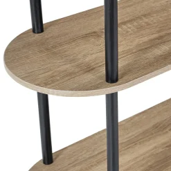 Regał Cobe 4 półki naturalny/czarny