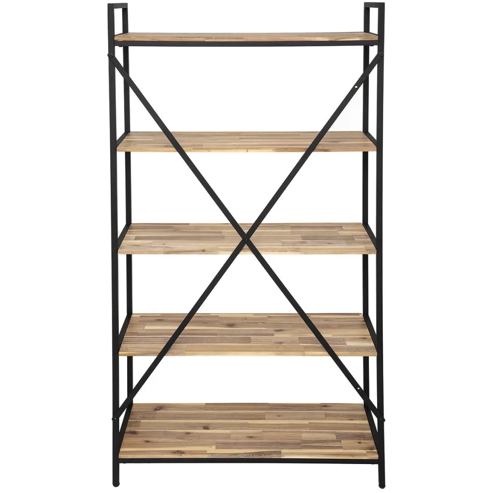 Regał Edena akacja/metal