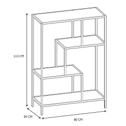 Regał Edison czarny M