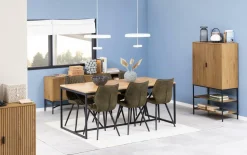 Regał Jaipur dąb/czarny