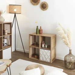 Regał Kali 4 półki naturalny