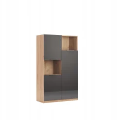 Regał Lana dąb/szary