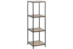 Regał Seaford VI naturalny/czarny