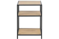 Regał Seaford VII naturalny/czarny