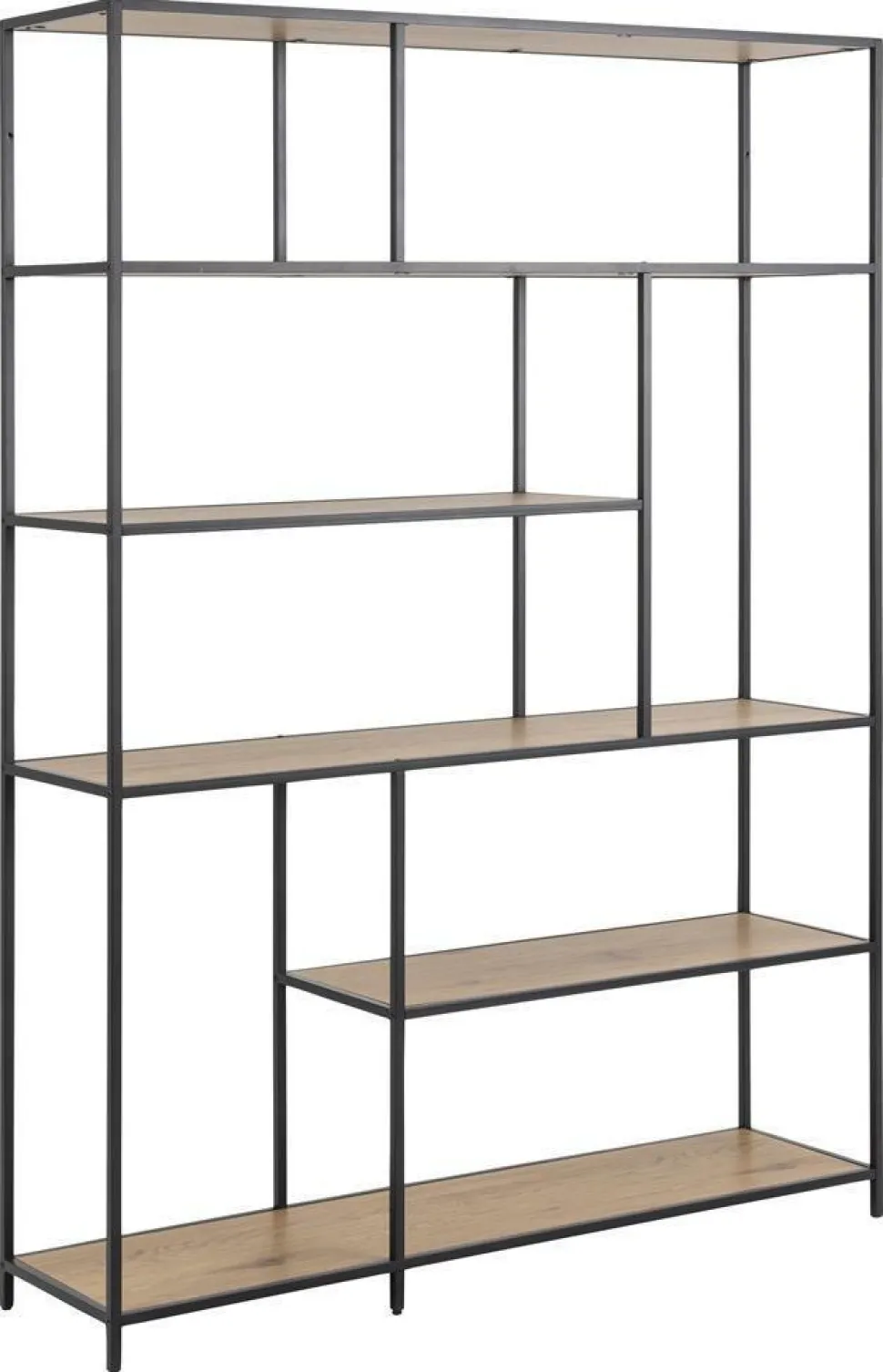 Regał Seaford XIV dąb/czarny