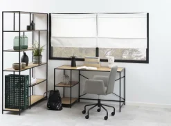 Regał Seaford XIV dąb/czarny