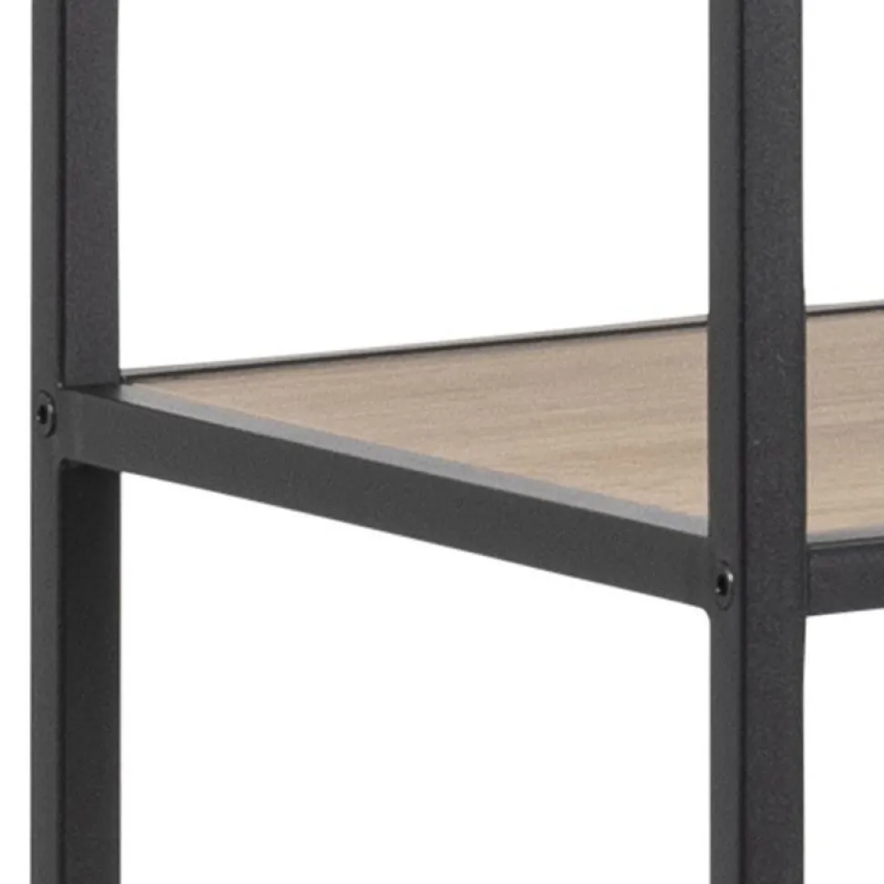 Regał Seaford XIV dąb/czarny