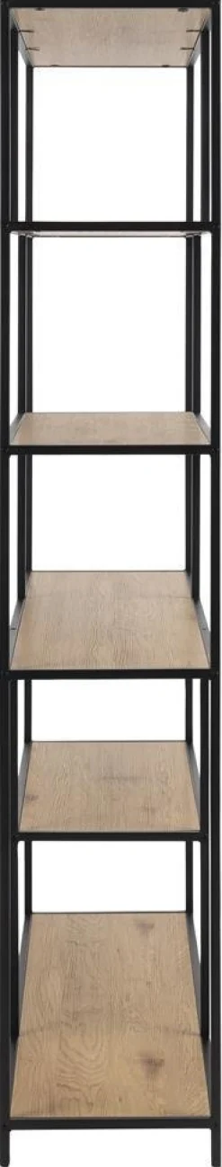 Regał Seaford XIV dąb/czarny