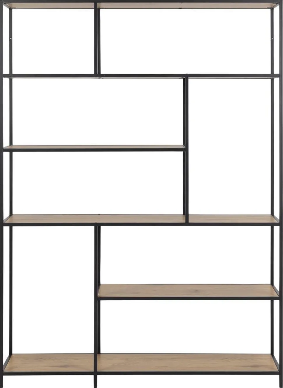 Regał Seaford XIV dąb/czarny