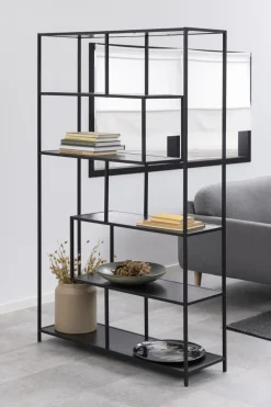 Regał Seaford XV czarny