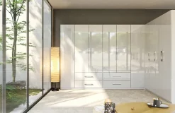 Regał słupek Flory 45 cm biały połysk