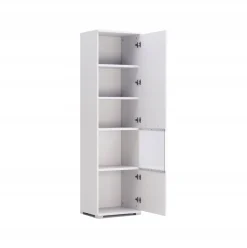 Regał słupek Flory 50 cm biały połysk