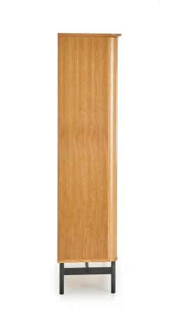 Regał szeroki Zefir dąb/czarny