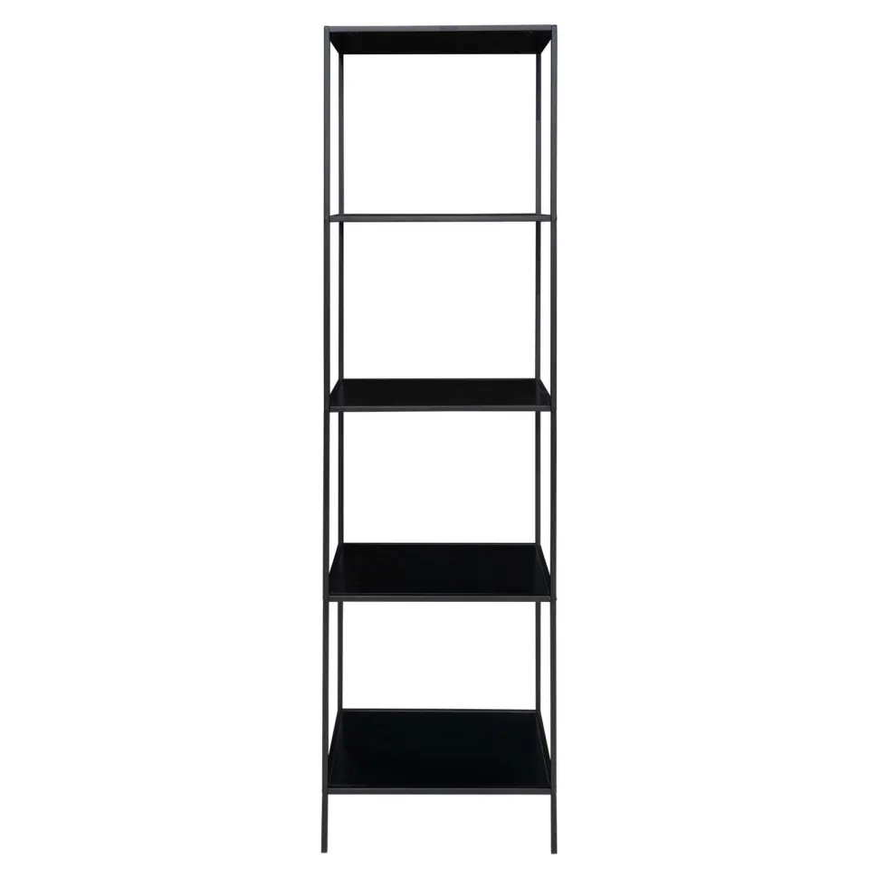 Regał Vita wąski 5 półek czarny