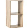 Regał z 2 półkami Kali naturalny