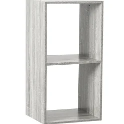 Regał z 2 półkami Kali szary