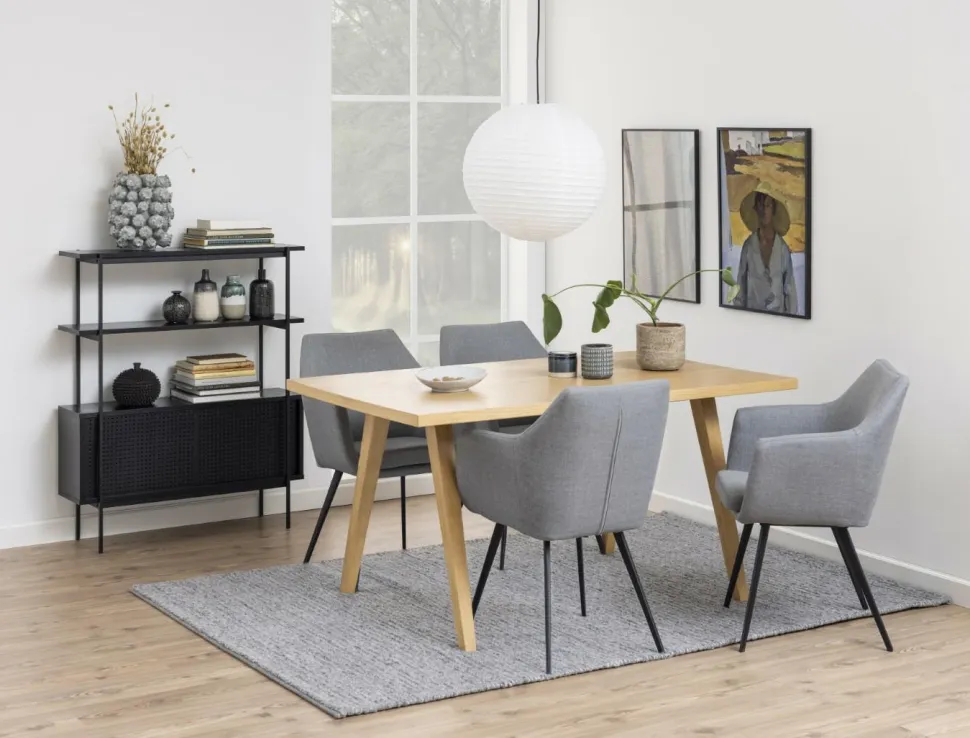 Regał z szafką Angus czarny