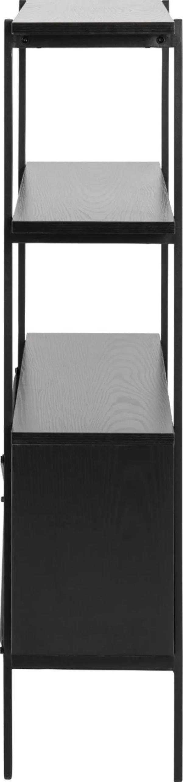 Regał z szafką Angus czarny