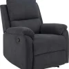 Rozkładany fotel recliner Sabia szary