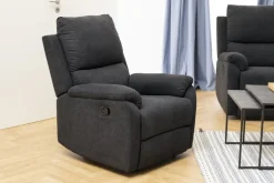 Rozkładany fotel recliner Sabia szary