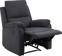 Rozkładany fotel recliner Sabia szary