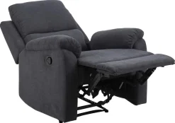 Rozkładany fotel recliner Sabia szary