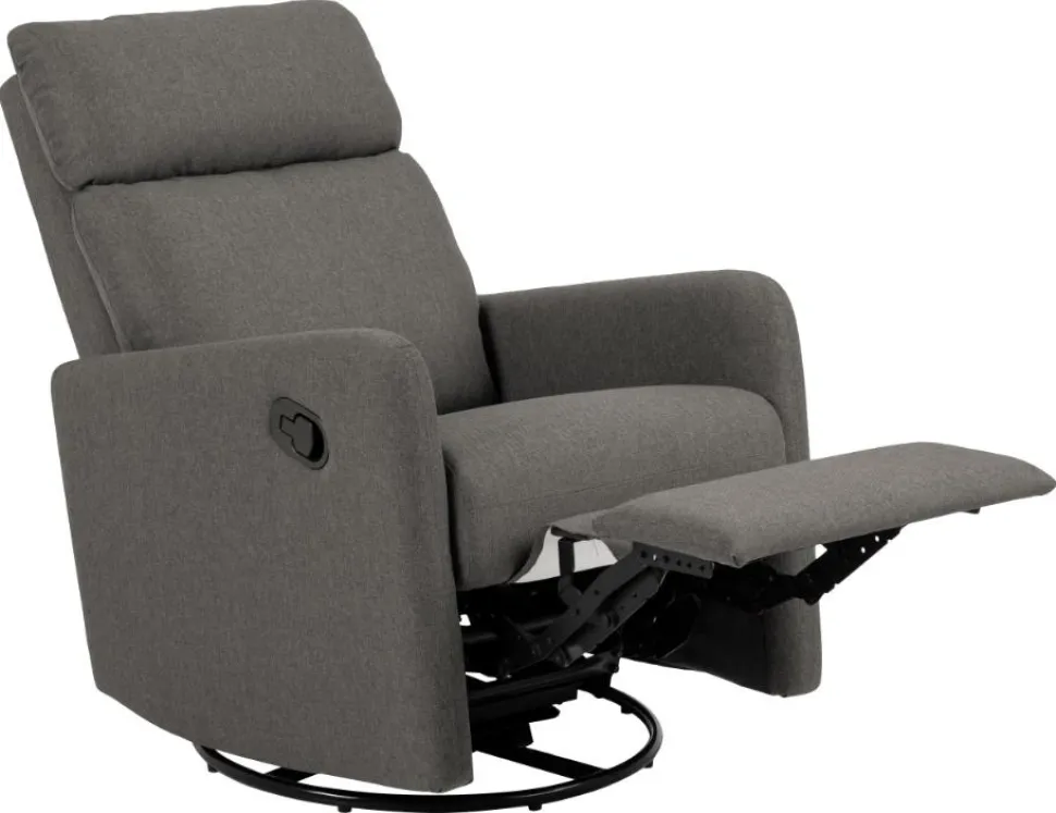 Rozkładany fotel recliner Mikkeli szary