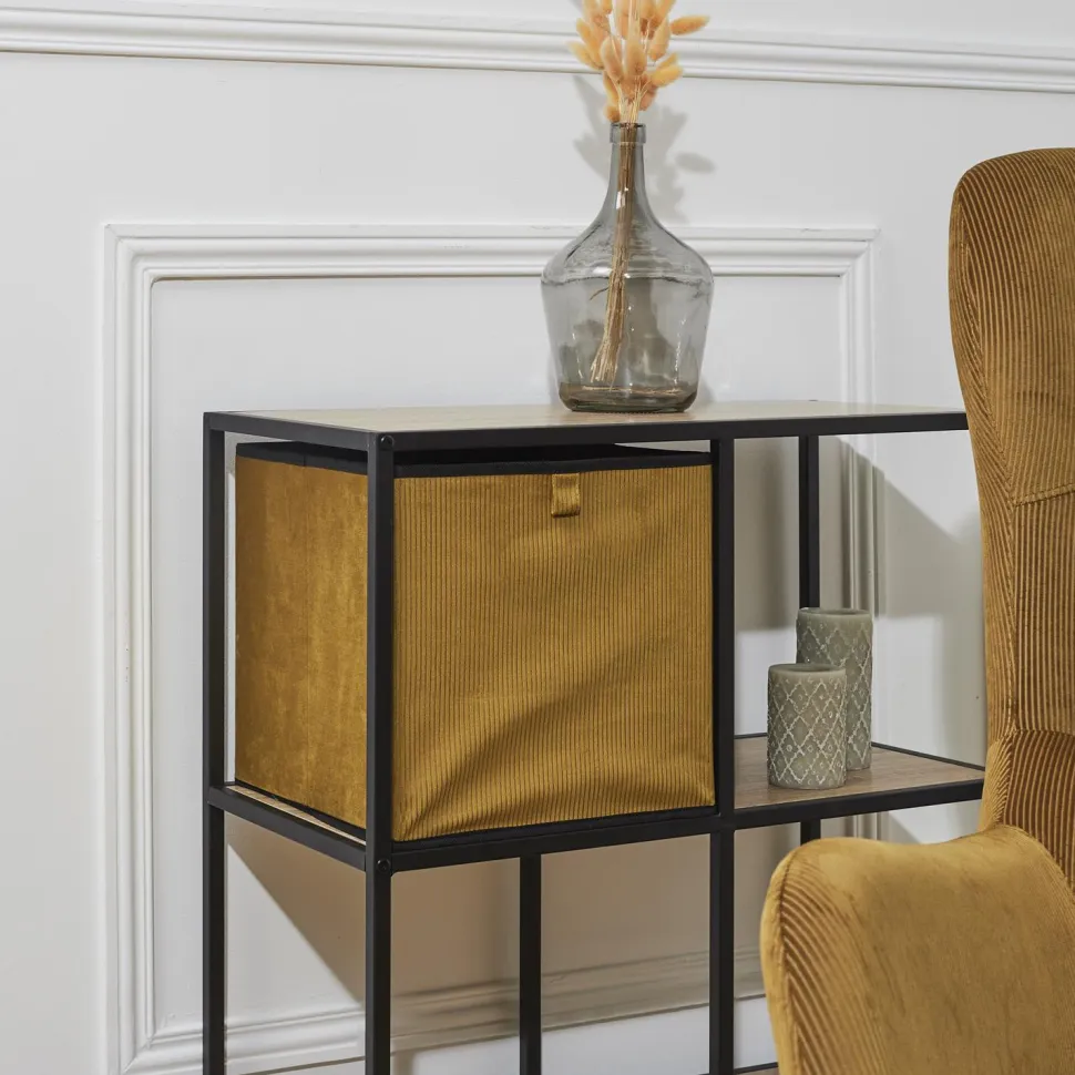 Składany pojemnik do przechowywania Giulia musztardowy