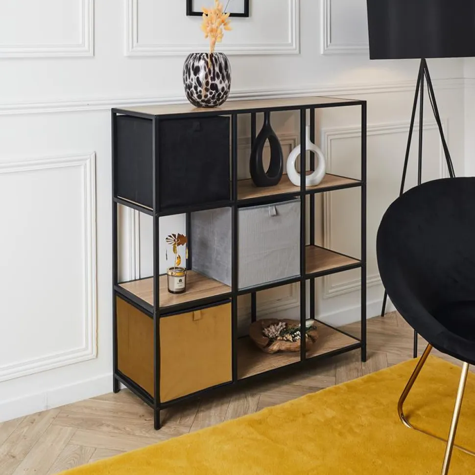 Składany pojemnik do przechowywania Giulia musztardowy