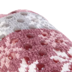 Skarpety ocieplane w świąteczny wzór czerwone