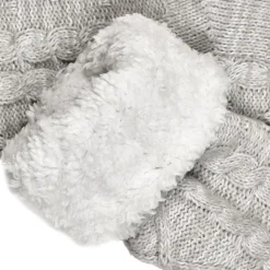 Skarpety plecione z ociepleniem 36-41 szare