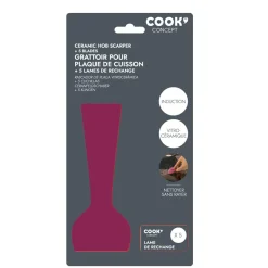 Skrobak do ceramiki/ szkła z 5 ostrzami   czerwony