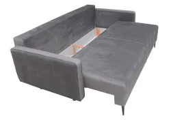 Sofa Arosa z funkcją spania szara ciemna