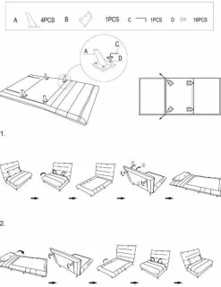 Sofa Arriba jednoosobowa duża Velvet  różowa