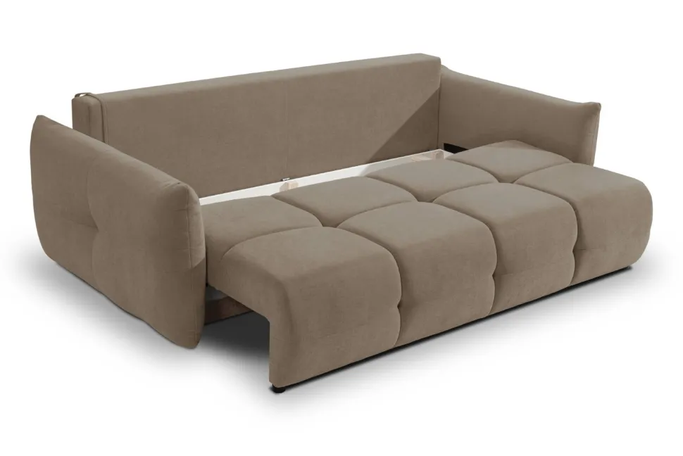 Sofa Bode z funkcją spania brązowa Wind 11