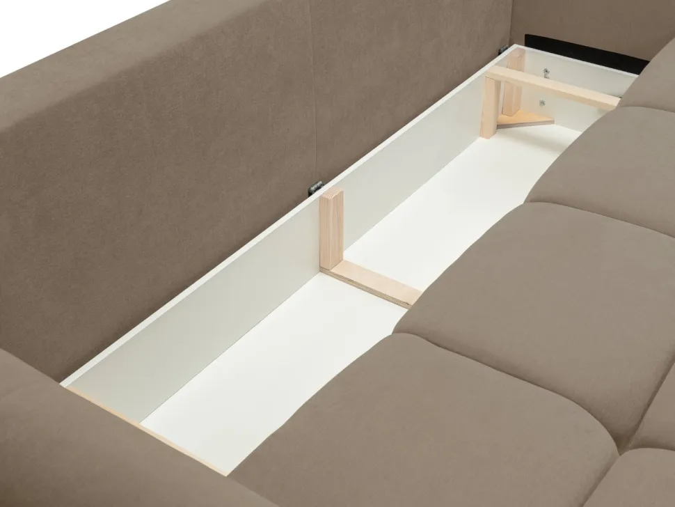 Sofa Bode z funkcją spania brązowa Wind 11