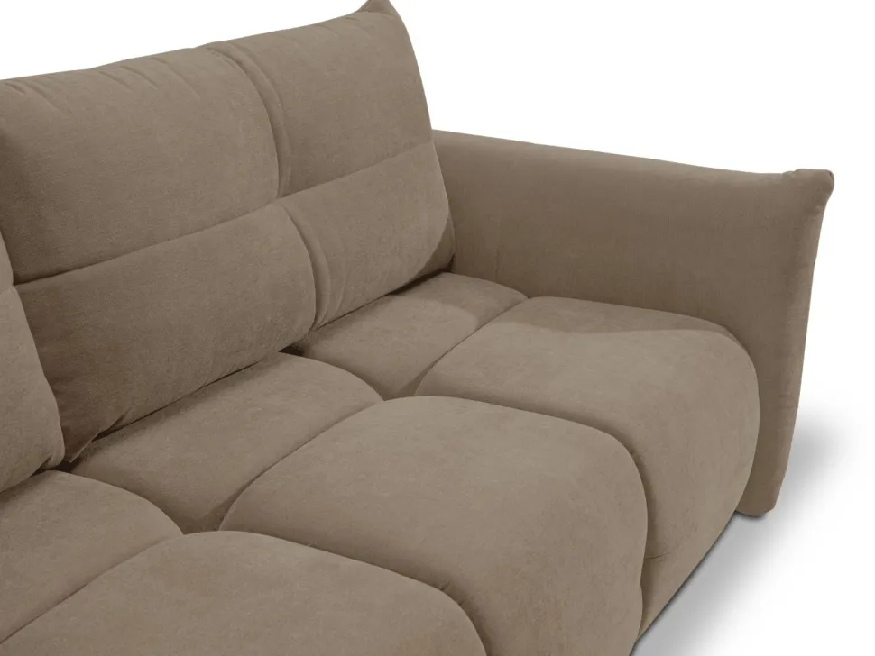 Sofa Bode z funkcją spania brązowa Wind 11
