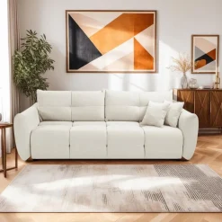 Sofa Bode z funkcją spania biała Wind 2