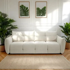 Sofa Bode z funkcją spania biała Wind 2