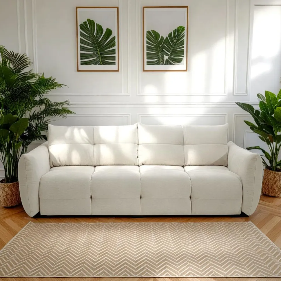 Sofa Bode z funkcją spania biała Wind 2