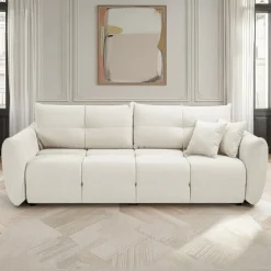 Sofa Bode z funkcją spania biała Wind 2