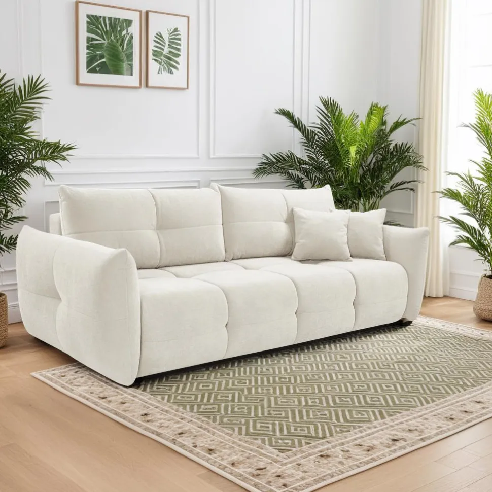 Sofa Bode z funkcją spania biała Wind 2